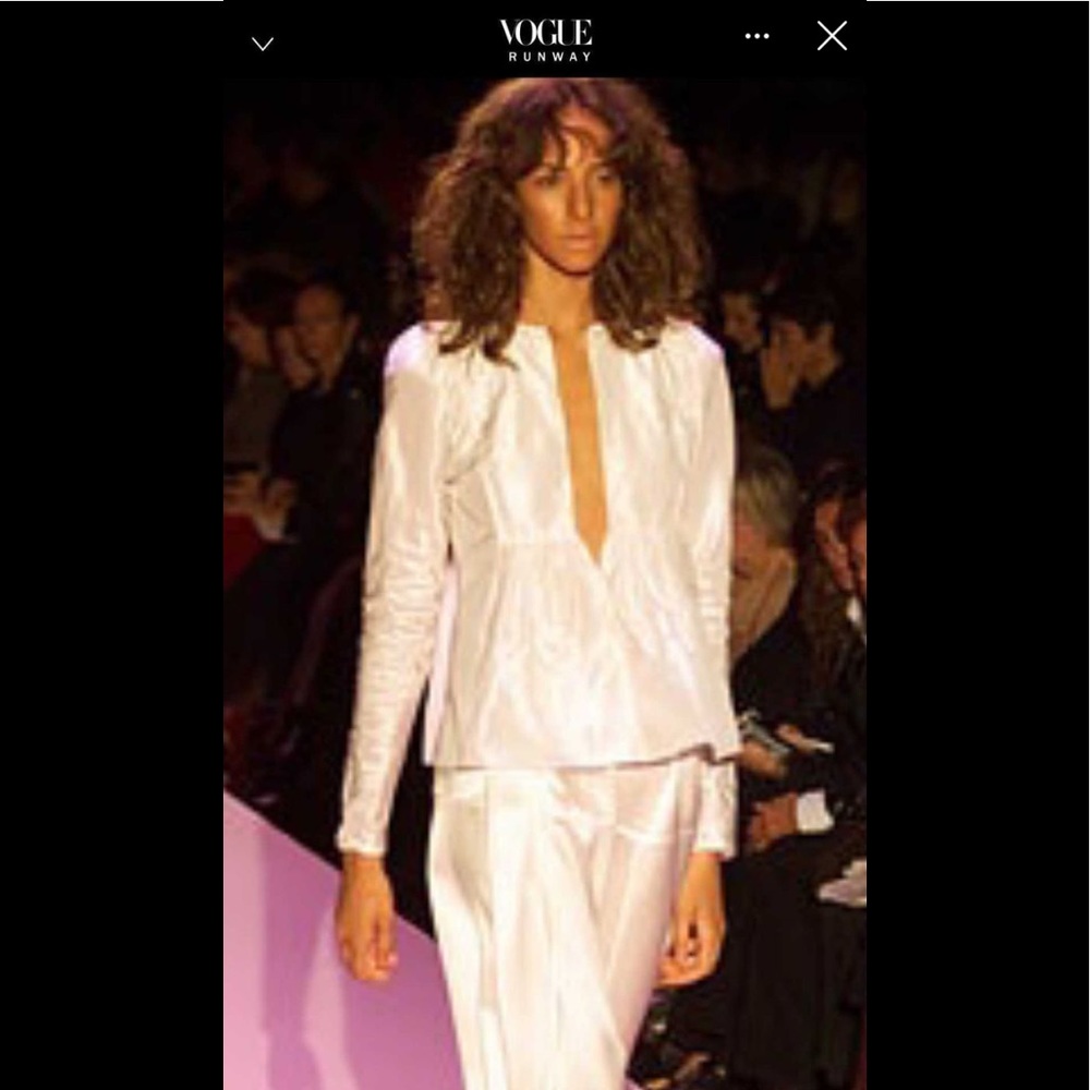 Gucci by Tom Ford 2002 runway silk top